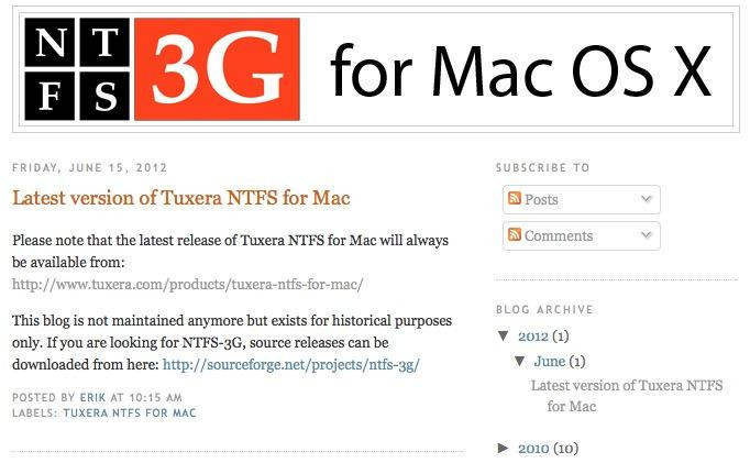 Ntfs 3g For Mac Os X